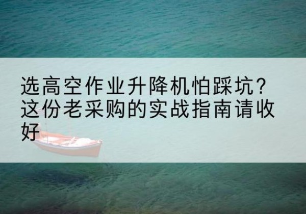 张家界高空作业升降机厂家推荐-选高空作业升降机怕踩坑？这份老采购的实战指南请收好